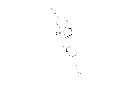 TRANS-11-HEXANOYL-7-OXO-DISPIRO-[5.1.5.2]-PENTADECAN-CIS-3-CARBONITRILE