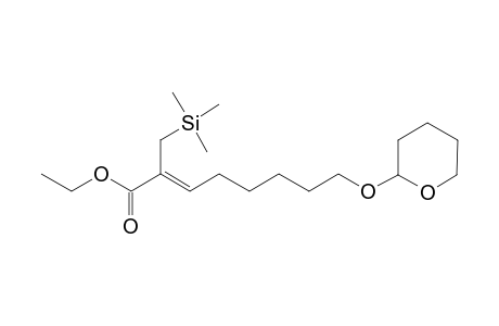 Ethyl 8-tetrahydropyranyloxy-2-[trimethylsilylmethyl]oct-2-enoate