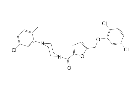 1-(5-chloro-2-methylphenyl)-4-{5-[(2,5-dichlorophenoxy)methyl]-2-furoyl}piperazine