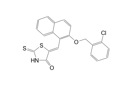 (5Z)-5-({2-[(2-chlorobenzyl)oxy]-1-naphthyl}methylene)-2-thioxo-1,3-thiazolidin-4-one