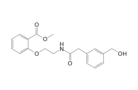 N-[2-(2-Methoxycarbonylphenoxy)ethyl]-2-[3-hydroxymethylphenyl]acetamide