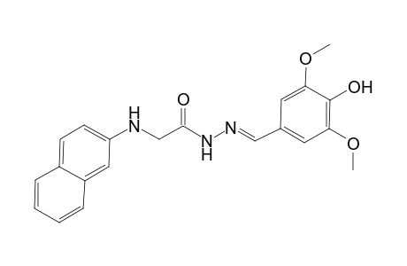 Acethydrazide, 2-(2-naphthylamino)-, n2-(4-hydroxy-3, 5-dimethoxybenzylideno)-