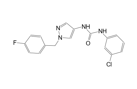 N-(3-chlorophenyl)-N'-[1-(4-fluorobenzyl)-1H-pyrazol-4-yl]urea