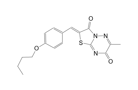 7H-thiazolo[3,2-b][1,2,4]triazine-3,7(2H)-dione, 2-[(4-butoxyphenyl)methylene]-6-methyl-, (2Z)-