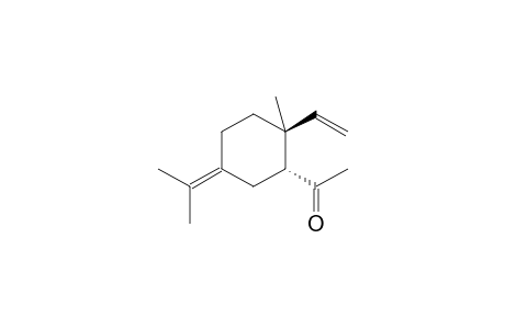 2-cis-Acetyl-1-vinyl-p-menth-4(8)-ene