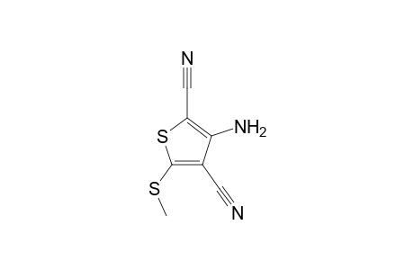 2,4-Thiophenedicarbonitrile, 3-amino-5-(methylthio)-