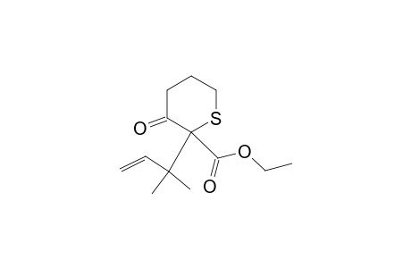 2-(1,1-dimethylallyl)-3-keto-tetrahydrothiopyran-2-carboxylic acid ethyl ester