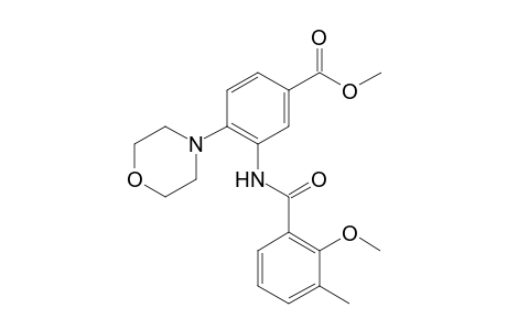 Benzoic acid, 3-[(2-methoxy-3-methylbenzoyl)amino]-4-(4-morpholinyl)-, methyl ester