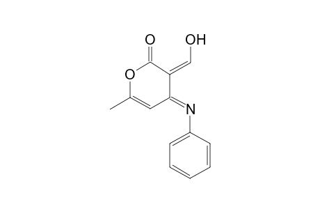 4-Benzimino-3-hydroxymethine-6-methylpyran-2-one
