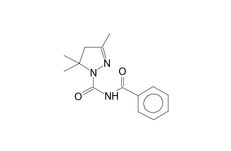 1-BENZOYLAMINOCARBONYL-3,5,5-TRIMETHYL-2-PYRAZOLINE