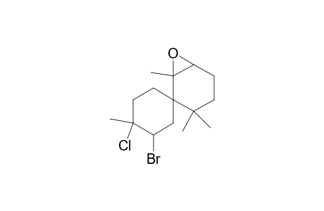 7,8-epoxy-2-bromo-3-chloro-3,7,11,11-tetramethylspiro[5,5]undecane