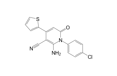 2-Amino-1-(4-chlorophenyl)-6-keto-4-(2-thienyl)nicotinonitrile