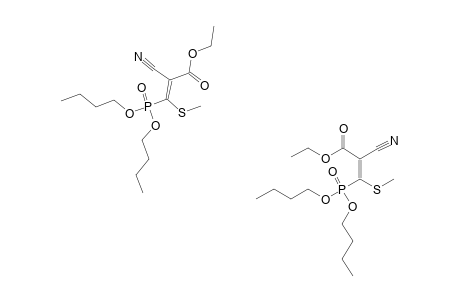 ETHYL-2-CYANO-3-METHYLTHIO-3-(DI-N-BUTOXYPHOSPHONYL)-ACRYLATE