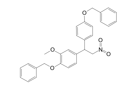 4-Benzyloxy-3-methoxy-1-[4-(benzyloxyphenyl)-2-nitroethyl]benzene