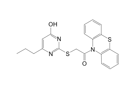 2-(2-oxidanylidene-2-phenothiazin-10-yl-ethyl)sulfanyl-6-propyl-1H-pyrimidin-4-one