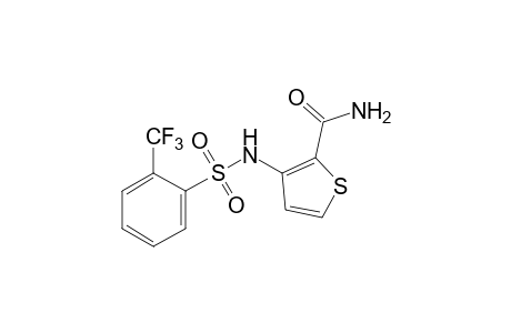 3-(alpha,alpha,alpha-TRIFLUORO-o-TOLUENESULFONAMIDO)-2-THIOPHENECARBOXAMIDE