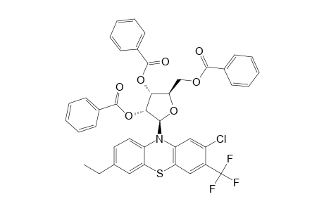 N-(2',3',5'-TRI-O-BENZOYL-BETA-D-RIBOFURANOSYL)-2-CHLORO-7-ETHYL-3-TRIFLUOROMETHYL-10H-PHENOTHIAZINE