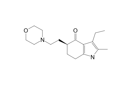 N-[BETA-(3-ETHYL-2-METHYL-4-OXO-4,5,6,7-TETRAHYDRO-5-INDOLYL)-ETHYL]-MORPHOLINE