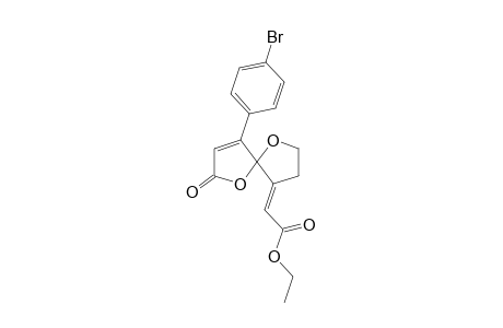 1,6-Dioxa-4-(p-bromophenyl)-9-(ethoxycarbonylmethylene)spiro[4.4]non-3-en-2-one