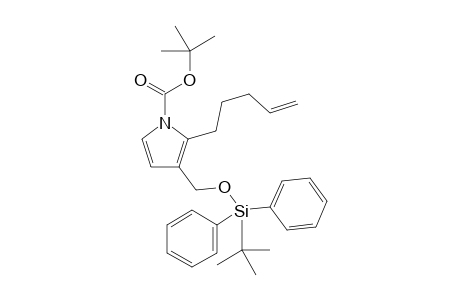 tert-Butyl 3-(tert-Butyldiphenylsiloxymethyl)-2-(pent-4-en-1-yl)-1H-pyrrole-1-carboxylate