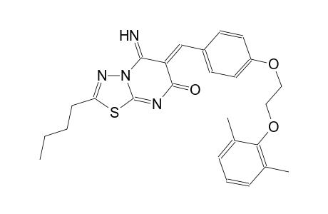 7H-[1,3,4]thiadiazolo[3,2-a]pyrimidin-7-one, 2-butyl-6-[[4-[2-(2,6-dimethylphenoxy)ethoxy]phenyl]methylene]-5,6-dihydro-5-imino-, (6Z)-