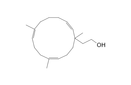 (4e,8e,13e)-1-(2-hydroxyethyl)-1,5,9-trimethylcyclotetradecatriene