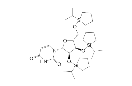 Uridine, 2',3',5'-tris-O-[1-(1-methylethyl)silacyclopent-1-yl]-