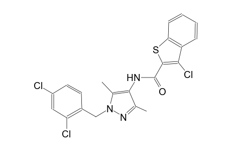 3-chloro-N-[1-(2,4-dichlorobenzyl)-3,5-dimethyl-1H-pyrazol-4-yl]-1-benzothiophene-2-carboxamide