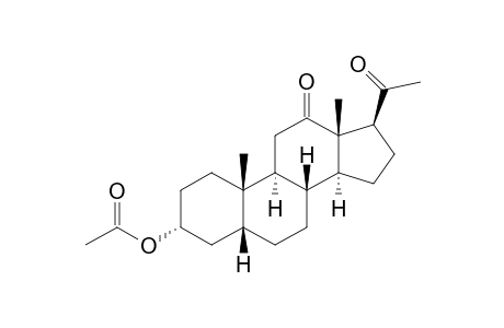 (3.alpha.,5.beta.)-3-(Acetyloxy)pregnane-12,20-dione