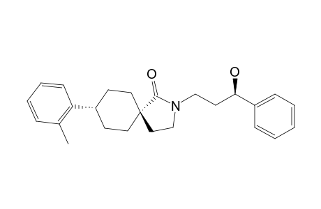 (5S,8S)-2-[(R)-3-Hydroxy-3-phenylpropyl]-8-(o-tolyl)-2-azaspiro[4.5]decan-1-one