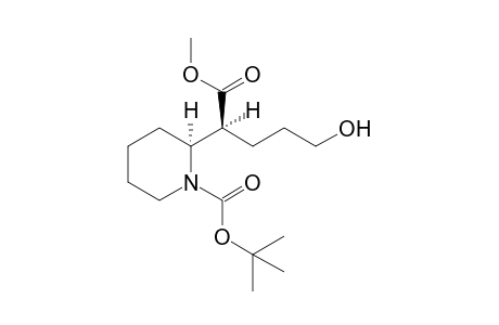 (2S)-2-[(1S)-1-carbomethoxy-4-hydroxy-butyl]piperidine-1-carboxylic acid tert-butyl ester