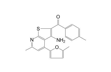 methanone, [3-amino-6-methyl-4-(5-methyl-2-furanyl)thieno[2,3-b]pyridin-2-yl](4-methylphenyl)-
