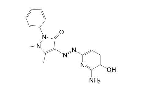 3H-pyrazol-3-one, 4-[2-(6-amino-5-hydroxy-2-pyridinyl)diazenyl]-1,2-dihydro-1,5-dimethyl-2-phenyl-
