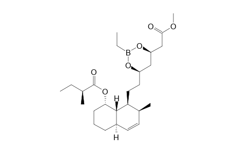 Methyl (3S,5R)-3,5-Dihydroxy-7-{(1'S,2'S,4a'R,8'S,8a'S)-2'-methyl-8'-[(S)-2-methylbutanoyloxy]-1',2',4a',5',6',7',8',8a'-octahydronaphthalene-1'-yl}heptanoate 3,5-O-(ethylborate)