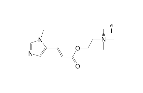 (E)-.beta.-(1-Methylimidazol-5-yl)acryloylcholine Iodide