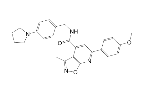 isoxazolo[5,4-b]pyridine-4-carboxamide, 6-(4-methoxyphenyl)-3-methyl-N-[[4-(1-pyrrolidinyl)phenyl]methyl]-
