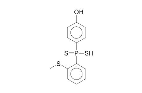 (4-Hydroxyphenyl)[2-(methylthio)phenyl]phosphinodithioic acid