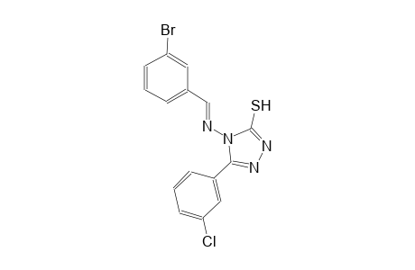 4-{[(E)-(3-bromophenyl)methylidene]amino}-5-(3-chlorophenyl)-4H-1,2,4-triazole-3-thiol