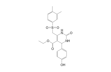5-pyrimidinecarboxylic acid, 6-[[(3,4-dimethylphenyl)sulfonyl]methyl]-1,2,3,4-tetrahydro-4-(4-hydroxyphenyl)-2-oxo-,