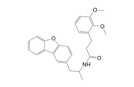 benzenepropanamide, N-(2-dibenzo[b,d]furan-2-yl-1-methylethyl)-2,3-dimethoxy-