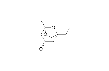 6,8-Dioxabicyclo[3.2.1]octan-3-one, 1-ethyl-5-methyl-