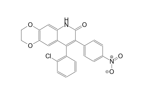 [1,4]dioxino[2,3-g]quinolin-7(6H)-one, 9-(2-chlorophenyl)-2,3-dihydro-8-(4-nitrophenyl)-