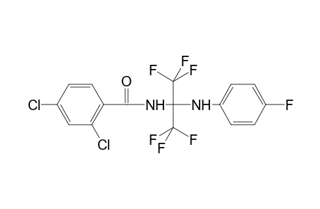 2,4-Dichloro-N-{1,1,1,3,3,3-hexafluoro-2-[(4-fluorophenyl)amino]propan-2-yl}benzamide