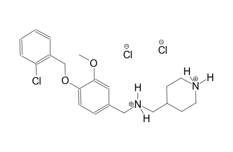 piperidinium, 4-[[[[4-[(2-chlorophenyl)methoxy]-3-methoxyphenyl]methyl]ammonio]methyl]-, dichloride