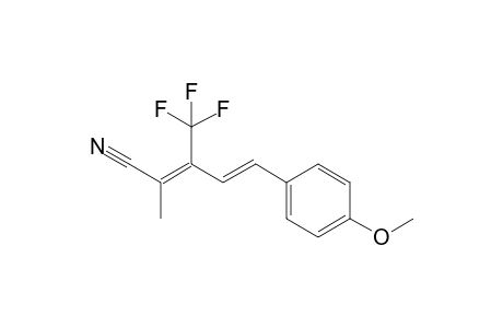(2Z,4E)-5-(4-methoxyphenyl)-2-methyl-3-(trifluoromethyl)penta-2,4-dienenitrile