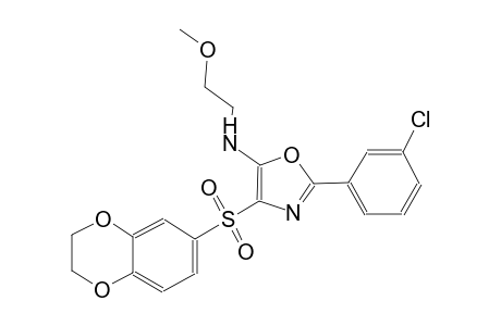5-oxazolamine, 2-(3-chlorophenyl)-4-[(2,3-dihydro-1,4-benzodioxin-6-yl)sulfonyl]-N-(2-methoxyethyl)-