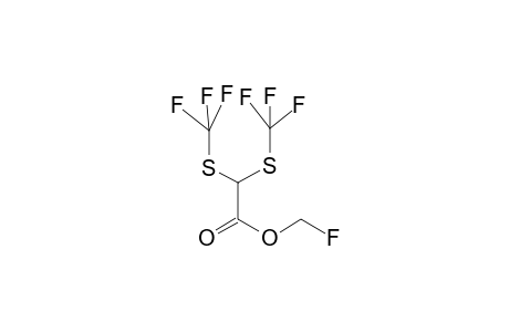 Methylfluoro-bis(trifluoromethylsulfanyl) acetate