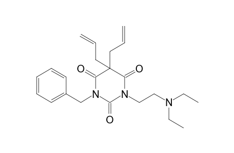 5,5-diallyl-1-benzyl-3-(diethylaminoethyl)barbituric acid