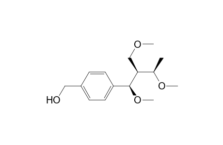 4-[(1R,2S,3R)-1',3'-Dimethoxy-2'-(methoxymethyl)butyl]benzenemethanol