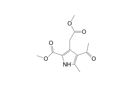 4-Acetyl-3-(2-keto-2-methoxy-ethyl)-5-methyl-1H-pyrrole-2-carboxylic acid methyl ester